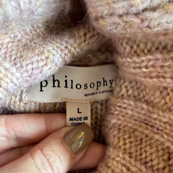 Philosophy wool blend sweater, sz Large - Picture 4 of 4